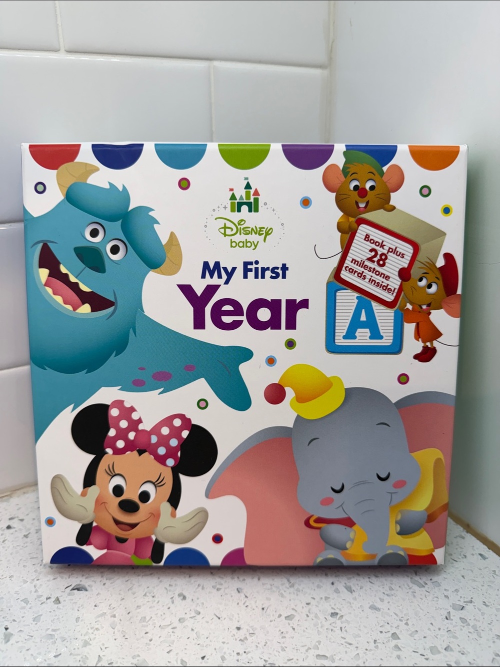 Disney Baby My First Year Board Book Set - Blue, Purple, Green, Red, Yellow